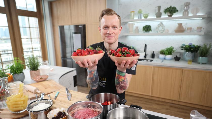 Patryk Galewski w kuchni Dzień Dobry TVN