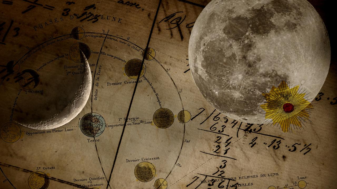 stare mapy przedstawiające kosmos 
