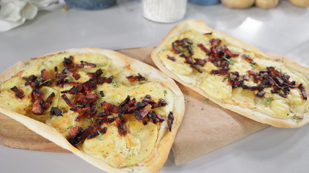 Tarta flambee „tartiflette”