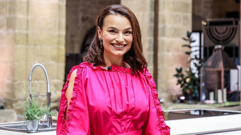Ania Starmach na planie Masterchef 10