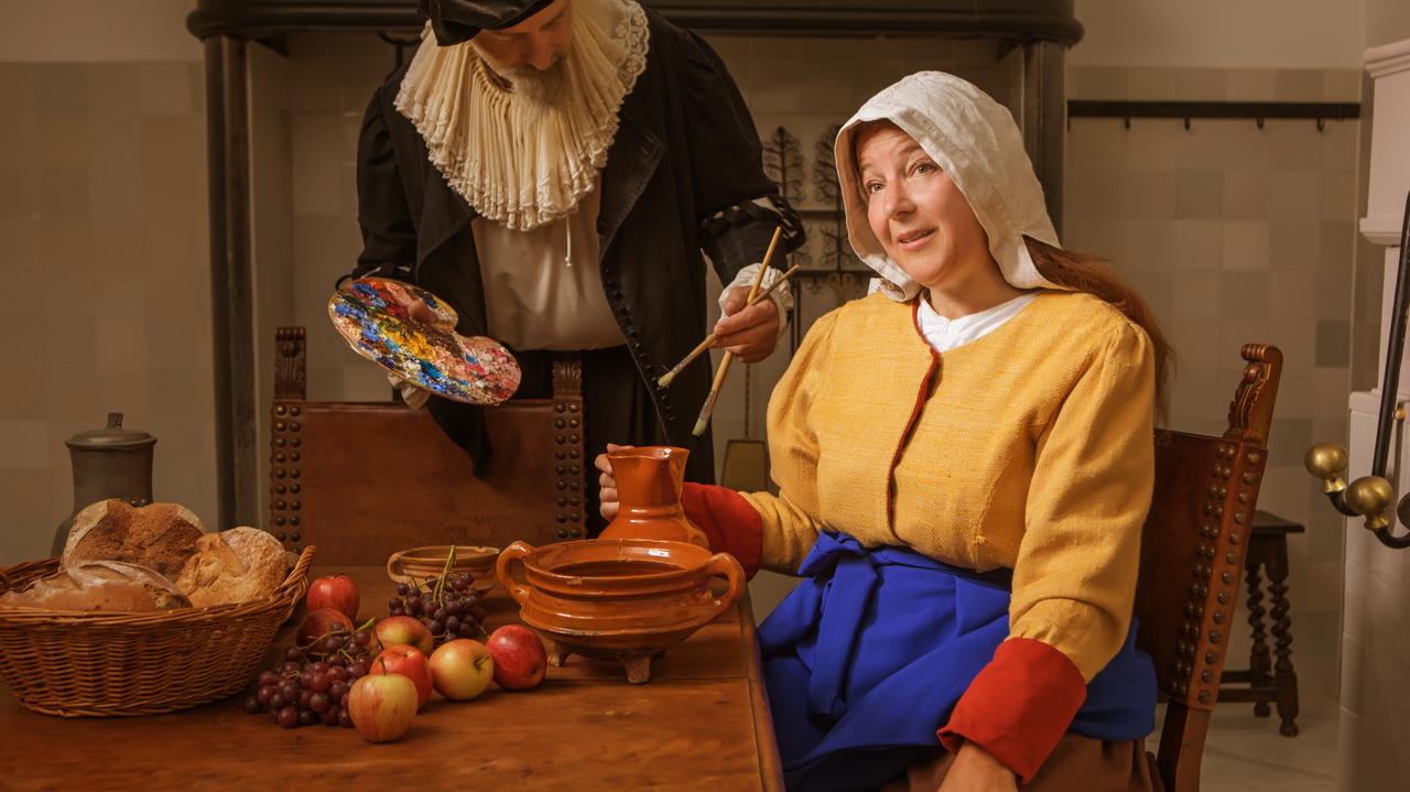 Portret stylizowany na obraz Vermeera