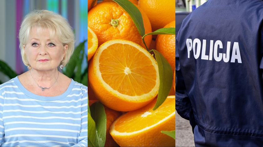 Magdalena Zawadzka, pomarańcze, policja