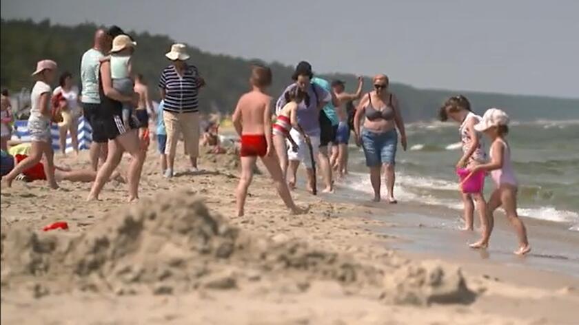 Plaża idealna dla dzieci w Krynicy Morskiej