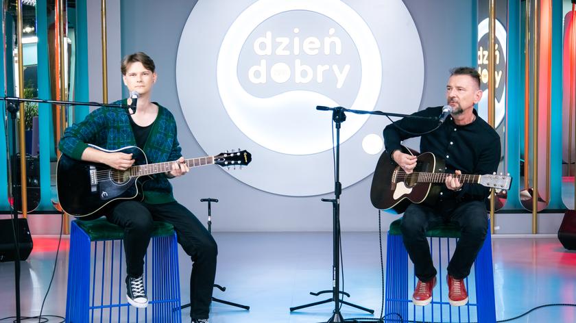 Ojciec i syn na scenie Dzień Dobry TVN 