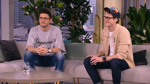 Kuba Wojewódzki i Michał Meyer w studio Dzień Dobry TVN