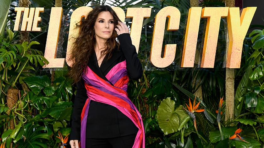 Sandra Bullock na premierze filmu "Zaginione miasto"