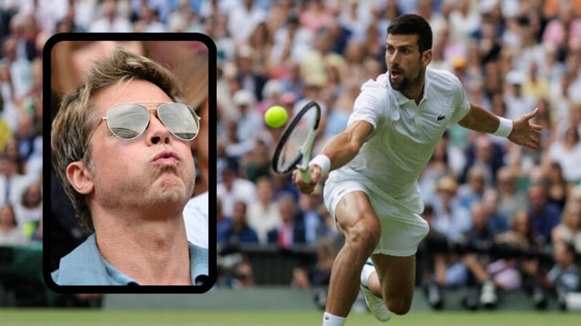 Finał Wimbledonu 2023, Brad Pitt