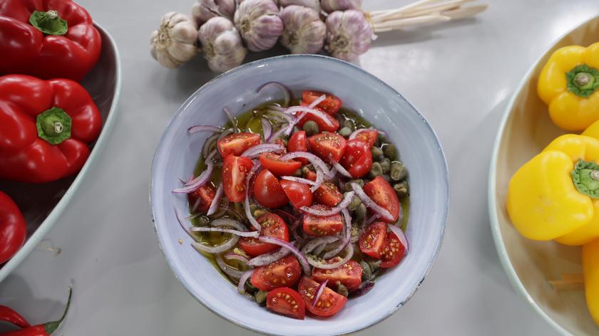 pasta z groszku z Santorini 